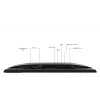 Monitor LED de 27 polegadas Lenovo L27M-30, 1920×1080 Full HD, IPS, 6 ms, 250 cd/m², hub USB 3.2, altifalantes, VESA, prateado/preto