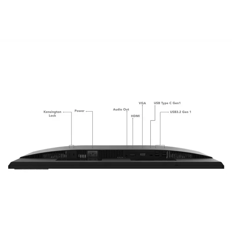 Monitor LED de 27 polegadas Lenovo L27M-30, 1920×1080 Full HD, IPS, 6 ms, 250 cd/m², hub USB 3.2, altifalantes, VESA, prateado/preto