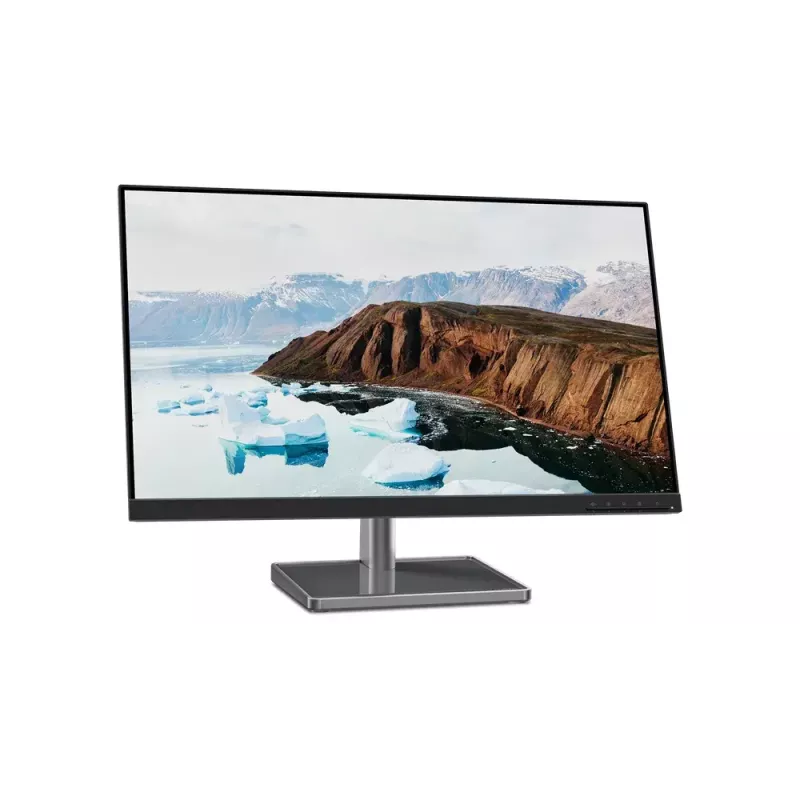 Monitor LED de 27 polegadas Lenovo L27M-30, 1920×1080 Full HD, IPS, 6 ms, 250 cd/m², hub USB 3.2, altifalantes, VESA, prateado/preto
