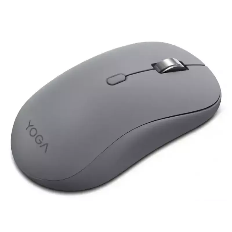 Lenovo Yoga GY51S61919 rato sem fios silencioso, Bluetooth, ótico 4000 DPI, 8 botões, ambidestro, cinzento Luna