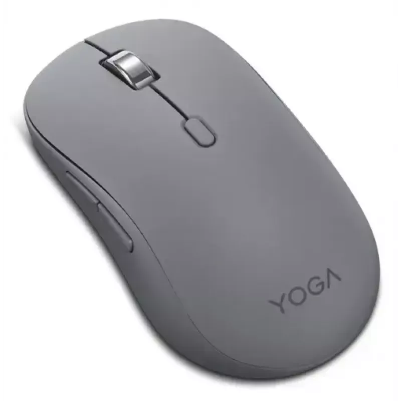 Lenovo Yoga GY51S61919 rato sem fios silencioso, Bluetooth, ótico 4000 DPI, 8 botões, ambidestro, cinzento Luna