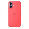 Capa de silicone com MagSafe para Apple iPhone 17 — Bright Guava, compatível com ecrã de 6,3 polegadas (16 cm)