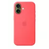 Capa de silicone com MagSafe para Apple iPhone 17 — Bright Guava, compatível com ecrã de 6,3 polegadas (16 cm)