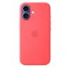 Capa de silicone com MagSafe para Apple iPhone 17 — Bright Guava, compatível com ecrã de 6,3 polegadas (16 cm)