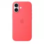 Capa de silicone com MagSafe para Apple iPhone 17 — Bright Guava, compatível com ecrã de 6,3 polegadas (16 cm)
