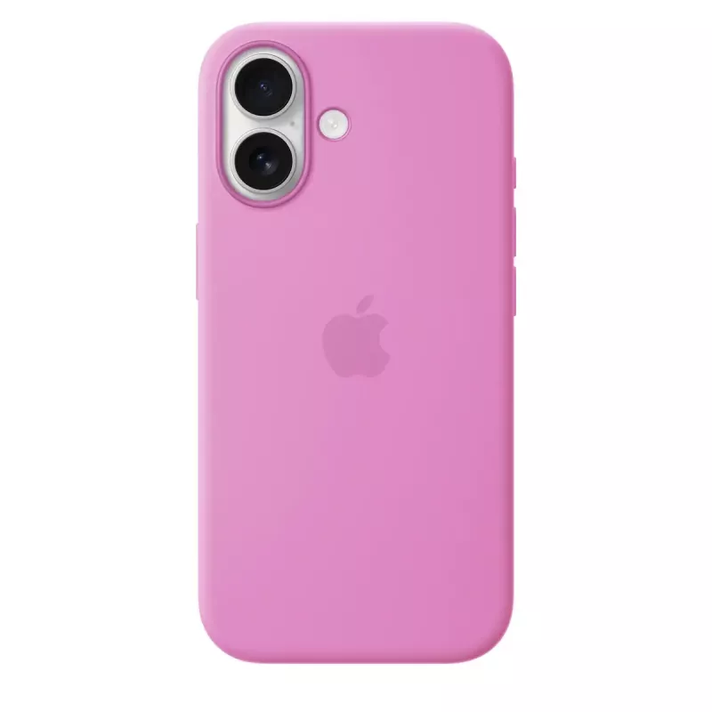 Capa de silicone com MagSafe para Apple iPhone 17 — lavanda, forro de microfibra, compatível com 6,3 polegadas