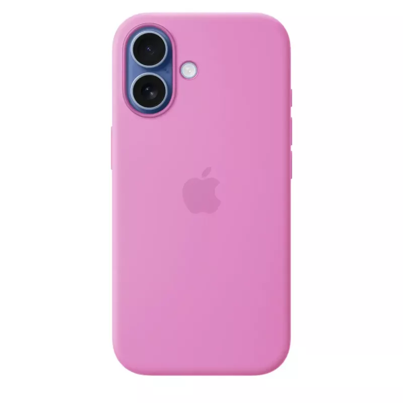 Capa de silicone com MagSafe para Apple iPhone 17 — lavanda, forro de microfibra, compatível com 6,3 polegadas