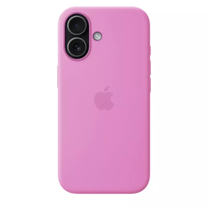 Capa de silicone com MagSafe para Apple iPhone 17 — lavanda, forro de microfibra, compatível com 6,3 polegadas