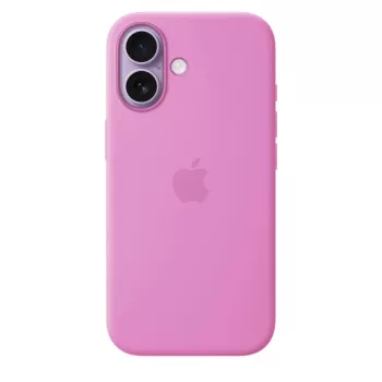 Capa de silicone com MagSafe para Apple iPhone 17 — lavanda, forro de microfibra, compatível com 6,3 polegadas