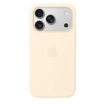 Capa de silicone com MagSafe para Apple iPhone 17 Pro – baunilha, compatível com ecrã de 16 cm (6,3 polegadas)