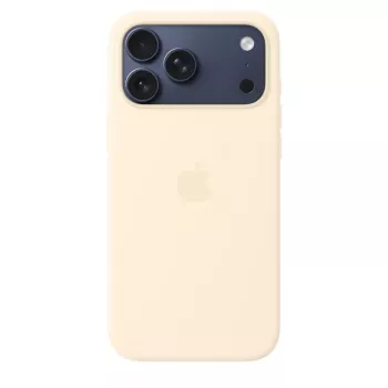 Capa de silicone com MagSafe para Apple iPhone 17 Pro Max – baunilha, compatível com ecrã de 17,5 cm (6,9 polegadas)