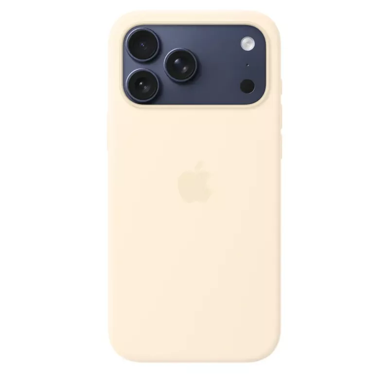 Capa de silicone com MagSafe para Apple iPhone 17 Pro Max – baunilha, compatível com ecrã de 17,5 cm (6,9 polegadas)