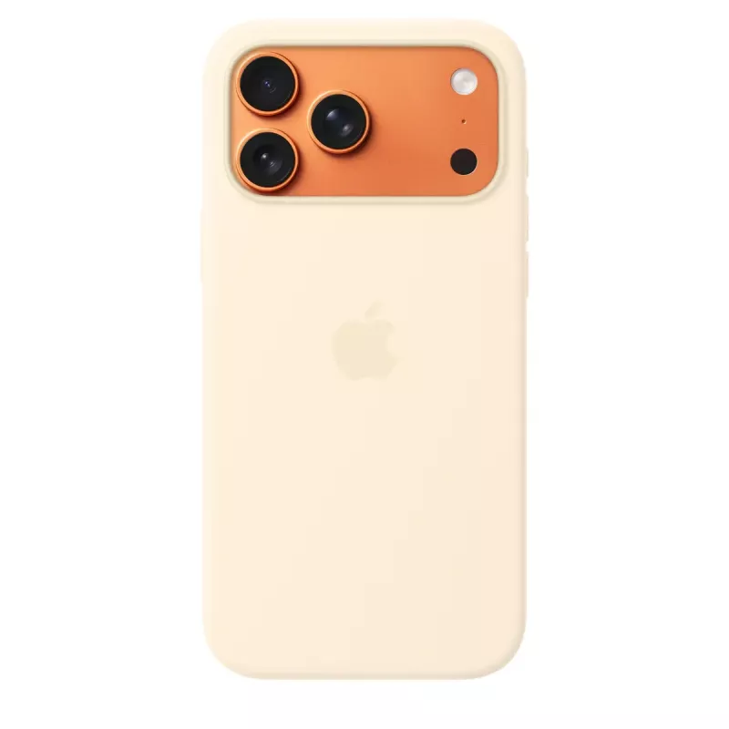Capa de silicone com MagSafe para Apple iPhone 17 Pro Max – baunilha, compatível com ecrã de 17,5 cm (6,9 polegadas)