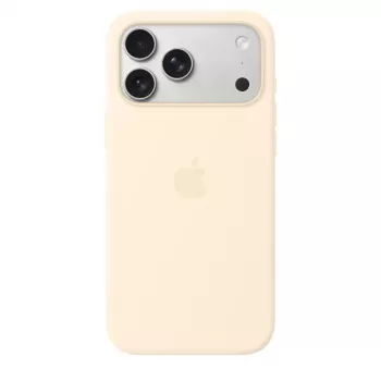 Capa de silicone com MagSafe para Apple iPhone 17 Pro Max – baunilha, compatível com ecrã de 17,5 cm (6,9 polegadas)