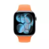 Pulseira desportiva para Apple Watch 46 mm — clementina (laranja), tamanho S/M, pulso 140–190 mm