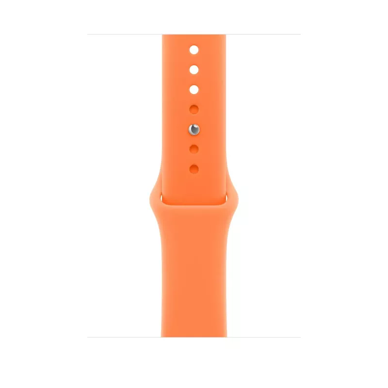 Pulseira desportiva para Apple Watch 46 mm — clementina (laranja), tamanho S/M, pulso 140–190 mm