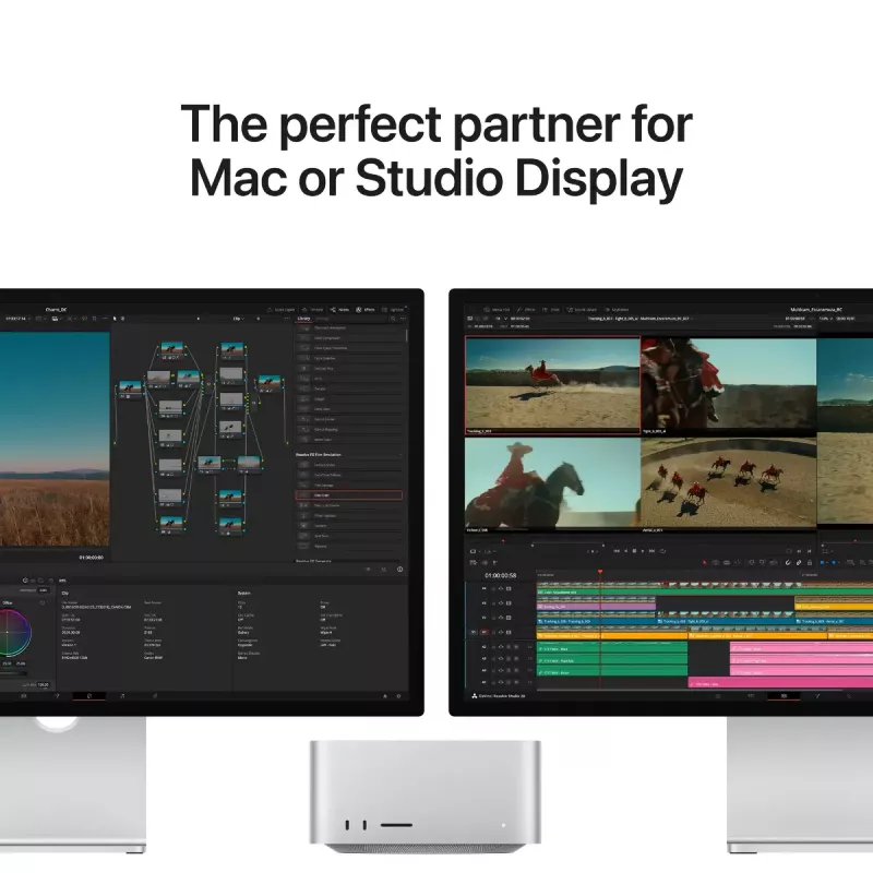 Monitor Apple Studio Display XDR — 27 polegadas 5K (5120×2880), LED, vidro nano-texturizado, suporte ajustável em inclinação e altura, prateado