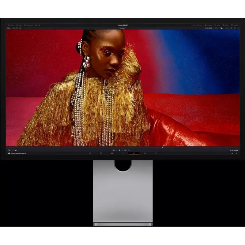 Monitor Apple Studio Display XDR — 27 polegadas 5K (5120×2880), LED, vidro nano-texturizado, suporte ajustável em inclinação e altura, prateado