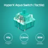 HyperX Alloy Origins Core PBT HX Aqua – Teclado mecânico para gaming