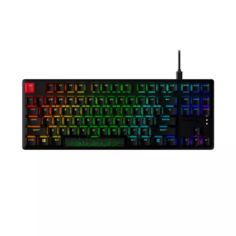 HyperX Alloy Origins Core PBT HX Aqua – Teclado mecânico para gaming