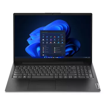 Portátil Lenovo V15 G4 AMN AMD Ryzen™ 3 7320U 39,6 cm (15,6 polegadas) Full HD 8 GB LPDDR5-SDRAM 256 GB SSD Wi-Fi 5 (802.11ac) Windows 11 Home francês preto