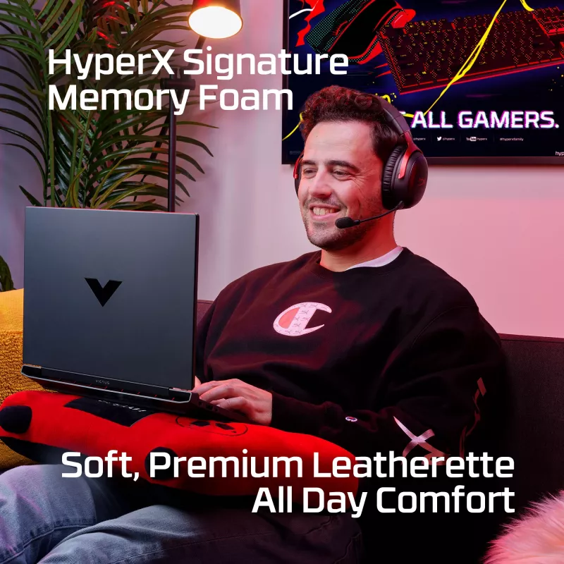 HyperX Cloud III Wireless - Auscultador para gaming, preto, China, circum-aural, fechado, ativo, 155 mm