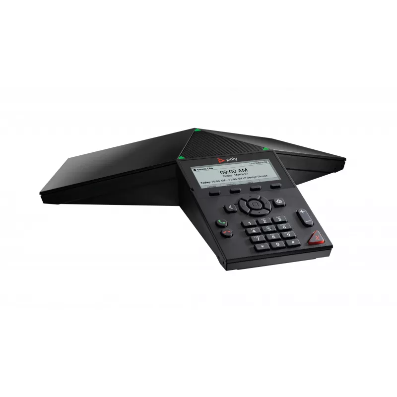 Telefone de conferência IP HP Poly Trio 8300 com PoE, sem módulo de rádio