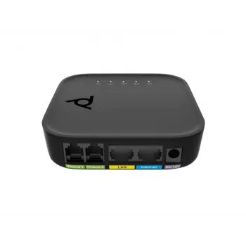 Adaptador de porta de voz POLY ATA 402 2FXS adaptador VoIP com Open SIP, G.711/OPUS, corrente contínua, entrada 100–240 V AC