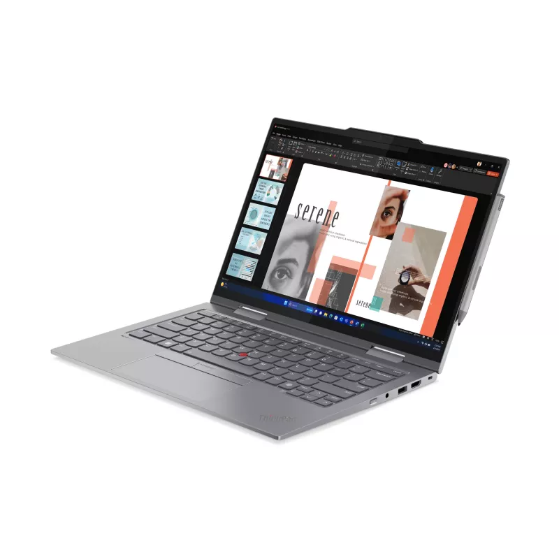 Lenovo ThinkPad X1 2-in-1 Gen 9 Intel Core Ultra 7 155U híbrido (2-in-1) 35,6 cm (14 polegadas) ecrã tátil WUXGA 16 GB LPDDR5x-SDRAM 512 GB SSD Wi-Fi 6E (802.11ax) Windows 11 Pro alemão cinzento
