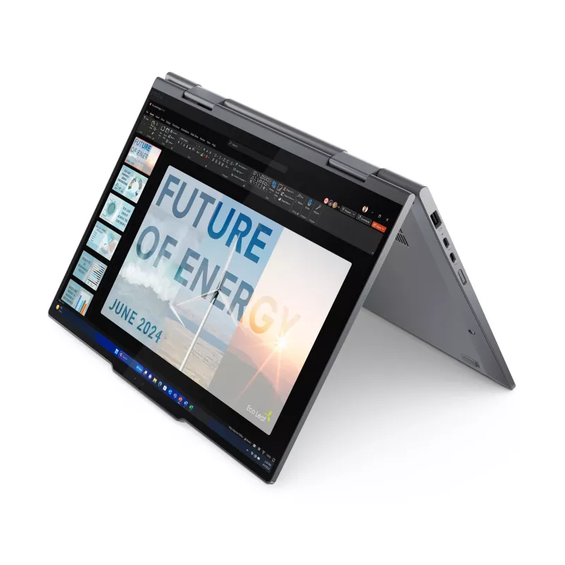 Lenovo ThinkPad X1 2-in-1 Gen 9 Intel Core Ultra 7 155U híbrido (2-in-1) 35,6 cm (14 polegadas) ecrã tátil WUXGA 16 GB LPDDR5x-SDRAM 512 GB SSD Wi-Fi 6E (802.11ax) Windows 11 Pro alemão cinzento