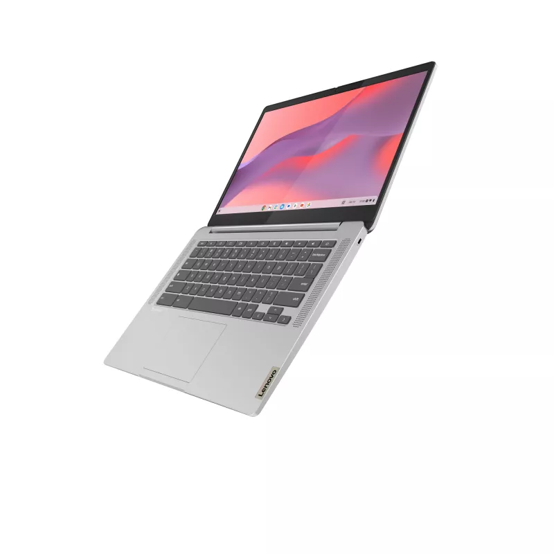 Portátil Lenovo IdeaPad Slim 3 Chrome 14M868 MediaTek Kompanio 520 Chromebook 35,6 cm (14 polegadas) Full HD 4 GB LPDDR4x-SDRAM 128 GB eMMC Wi-Fi 6 (802.11ax) ChromeOS alemão cinzento