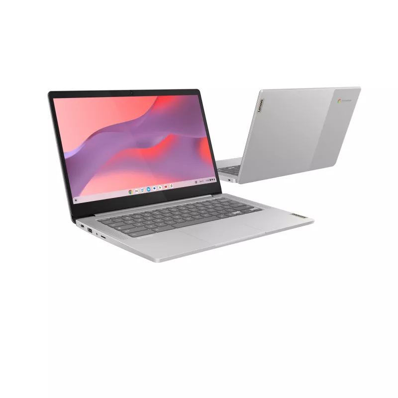 Portátil Lenovo IdeaPad Slim 3 Chrome 14M868 MediaTek Kompanio 520 Chromebook 35,6 cm (14 polegadas) Full HD 4 GB LPDDR4x-SDRAM 128 GB eMMC Wi-Fi 6 (802.11ax) ChromeOS alemão cinzento