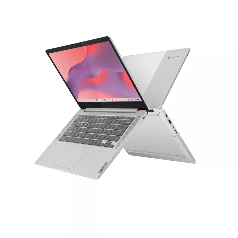 Portátil Lenovo IdeaPad Slim 3 Chrome 14M868 MediaTek Kompanio 520 Chromebook 35,6 cm (14 polegadas) Full HD 4 GB LPDDR4x-SDRAM 128 GB eMMC Wi-Fi 6 (802.11ax) ChromeOS alemão cinzento