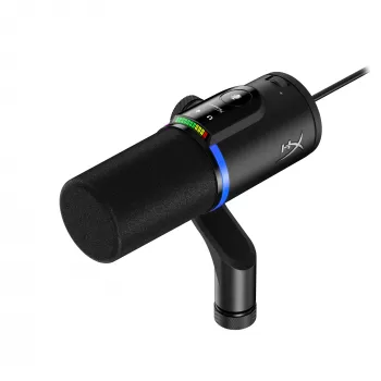 HyperX FlipCast – Microfone dinâmico USB/XLR (preto), Microfone dinâmico, -10 dB, 20 - 20000 Hz, 0,05 %, 1 Ω, 192 kHz