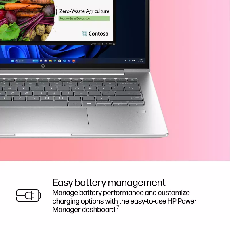 Portátil HP ProBook 4 G1iR Intel Core 5 120U 35,6 cm (14 inch) WUXGA 16 GB DDR5-SDRAM Wi-Fi 6E (802.11ax) Windows 11 Pro prateado
