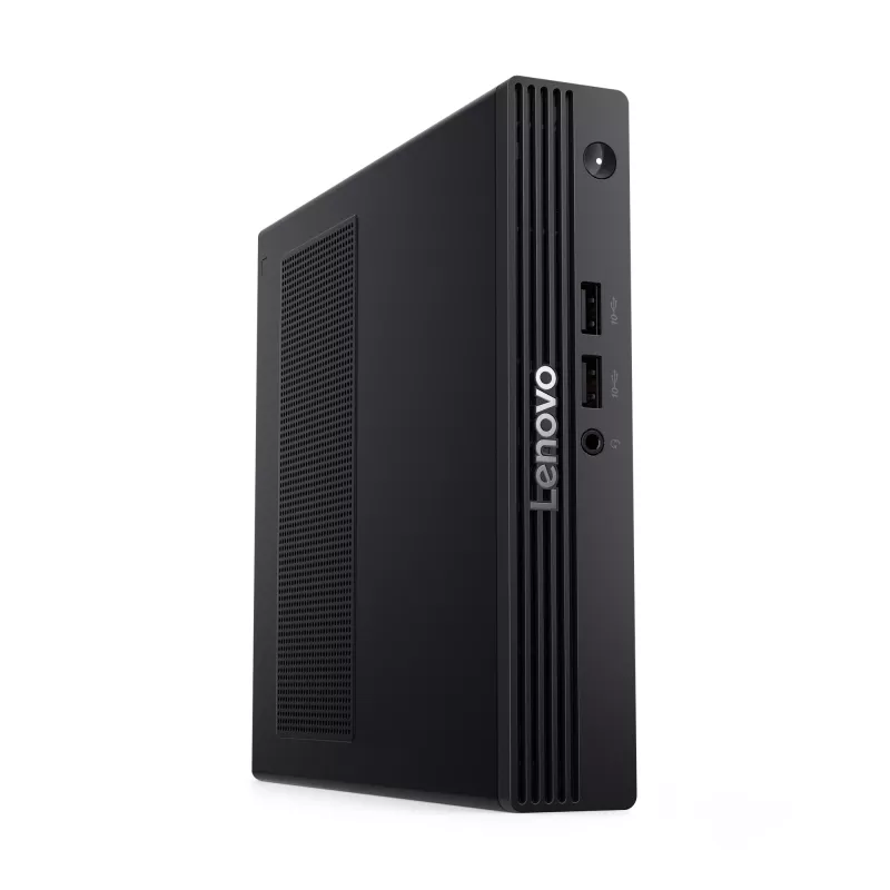 Mini-PC Lenovo V100q 13GG Tiny Intel N100, 8 GB DDR5 RAM, 256 GB SSD, Wi‑Fi 6, teclado alemão, preto