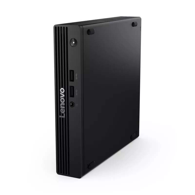 Mini-PC Lenovo V100q 13GG Tiny Intel N100, 8 GB DDR5 RAM, 256 GB SSD, Wi‑Fi 6, teclado alemão, preto