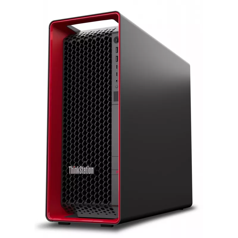 Workstation Lenovo ThinkStation P8 com 128 GB DDR5-6400 RAM, 1 TB SSD, Windows 11 Pro, fonte de alimentação 1000 W