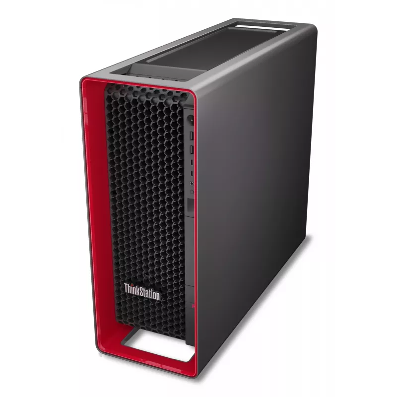 Workstation Lenovo ThinkStation P8 com 128 GB DDR5-6400 RAM, 1 TB SSD, Windows 11 Pro, fonte de alimentação 1000 W