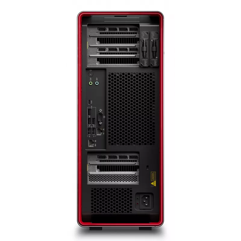 Workstation Lenovo ThinkStation P8 com 128 GB DDR5-6400 RAM, 1 TB SSD, Windows 11 Pro, fonte de alimentação 1000 W