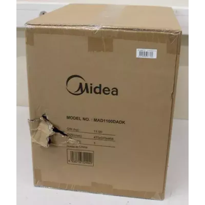 Fritadeira de ar quente Midea MAD1100DADK 1850 W com 6,4 l de volume total (4,4 l de cesto)