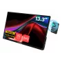 Monitor portátil VERBATIM 13,3 polegadas WUXGA (1920x1200) ecrã tátil IPS, bateria, USB-A/USB-C, 3,5 mm, alumínio, 0,925 kg