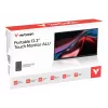 Monitor portátil VERBATIM 13,3 polegadas WUXGA (1920x1200) ecrã tátil IPS, bateria, USB-A/USB-C, 3,5 mm, alumínio, 0,925 kg