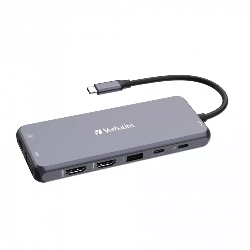 Verbatim CMH-14 USB Type-C 5000 Mbit/s prateado