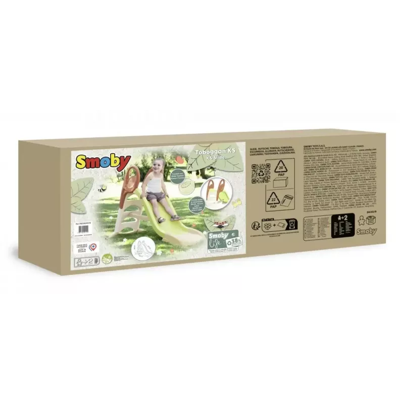 Escorrega de exterior SMOBY Life Slide KS 820510 — escorrega de jardim infantil em plástico