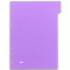 Separador Elba Oxford 400005445 — A4 polipropileno (PP), cores sortidas, 6 unid., 227×300 mm