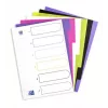 Separador Elba Oxford 400005445 — A4 polipropileno (PP), cores sortidas, 6 unid., 227×300 mm