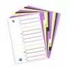Separador Elba Oxford 400005445 — A4 polipropileno (PP), cores sortidas, 6 unid., 227×300 mm