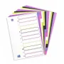 Separador Elba Oxford 400005445 — A4 polipropileno (PP), cores sortidas, 6 unid., 227×300 mm