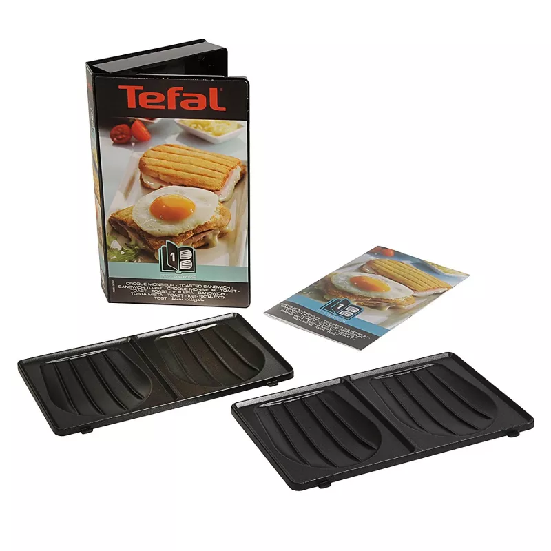 Tefal XA800112 placas para tostas para SW852, preto